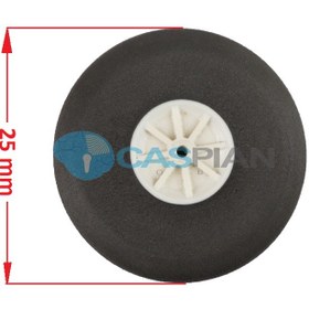 تصویر چرخ فومی هواپیمای کنترلی سایز ۲۵ میلیمتر (جفت) کد 57521 