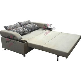 تصویر مبل کاناپه تختخواب شو فلزی مدرن و ساده مدل برلیان 