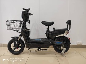 تصویر موتور سیکلت برقی ( دوچرخه‌ برقی ) E.BIKE مدل K1 رنگ‌ مشکی 