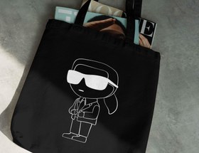تصویر توت بگ کارل karl lagerfeld tote bag