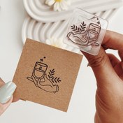 تصویر مهر ژلاتینی کد 684 ( شمع ) 