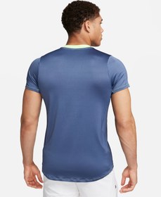 تصویر تی شرت تنیس مردانه نایک NikeCourt Dri-FIT Advantage- آبی 