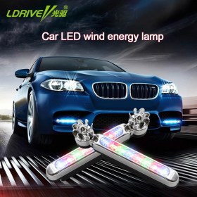 تصویر چراغ LED بادی دوچرخه و موتورسیکلت بسته ۲ عددی 