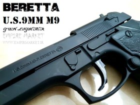 تصویر ماکت اسلحه کمری برتا BERETTA M9 (فندک دکوری پیستول کلت) 