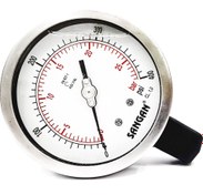 تصویر گیج فشار SANGAN صفحه 10cm رنج 27BAR SANGAN PRESSURE GAUGE