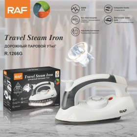 تصویر اتو مسافرتی تاشو اصلی RAF - سفید-مشکی Raf Travel Mini Ironing