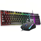 تصویر کیبورد و موس گیمینگ اچ پی مدل KM300F HP KM300F Wired Combo Gaming Keyboad And Mouse