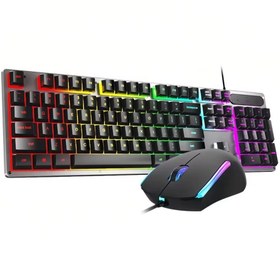 تصویر کیبورد و موس گیمینگ اچ پی مدل KM300F HP KM300F Wired Combo Gaming Keyboad And Mouse