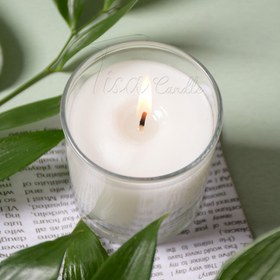 تصویر شمع لیوانی شفاف 