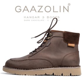 تصویر بوت هانگر 3 گازولین شکلاتی کریزی هورس – GAAZOLIN Hangar 3 Boots Dark Chocolate C 