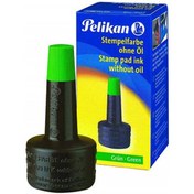 تصویر جوهر استامپ پلیکان آبی حجم ۲۸ میلی لیتر 