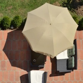 تصویر چتر پایه وسط فلزی سنگین 