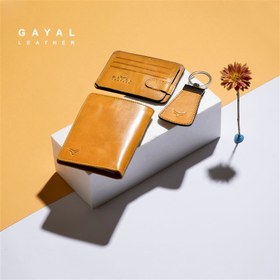 تصویر ست چرم گَیال S206 خردلی (GAYAL Leather) 