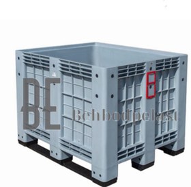 تصویر باکس پالت پلاستیکی دوربسته Closed-plastic-pallet-box