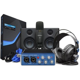 تصویر باندل استودیویی هدفون و میکروفون و کارت صدا و اسپیکر پریسونوس AudioBox Studio Ultimate PreSonus AudioBox Studio Ultimate Studio Bundle