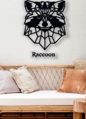 تصویر دکوراتیو راکون با جنس MDF 