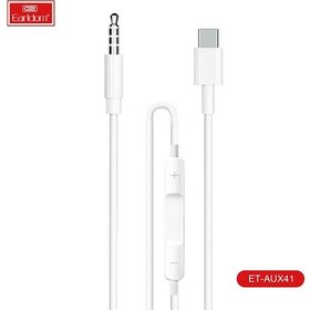 تصویر کابل تبدیل TYPE-Cبه AUX ارلدام Earldom TYPE-C to 3.5mm AUX Cable ET-AUX41 