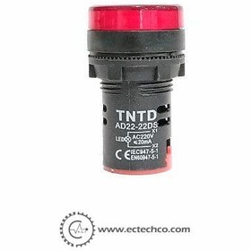 تصویر چراغ سیگنال قرمز AD22-22DS مدل TNTD (8SMD) 