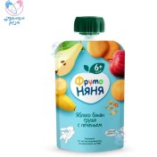 تصویر پوره ساندیسی فروتونیا Frutonyanya - سیب و موز و گلابی و بیسکوئیت 