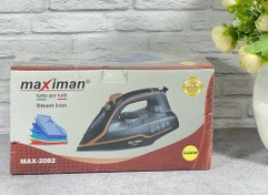 تصویر اتو بخارمشکی مکسی مدل MAX2082 مشکی 2400 وات MAXIMAN