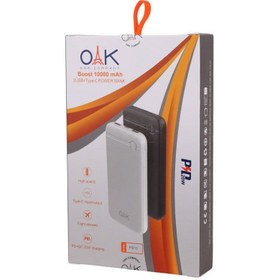 تصویر پاور بانک فست شارژ 10000 اوک OAK PB10 QC3.0 PD 20W 