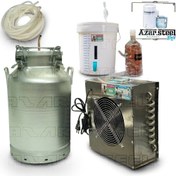 تصویر دستگاه عرق گیری گلاب گیری کندانسور تمام استیل مخزن المینیوم دستگاه تقطیر فول پک کامل - ۵۰ لیتری فول 