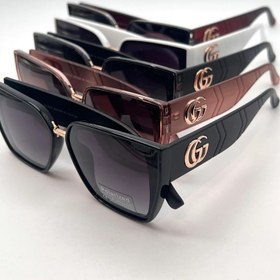 تصویر عینک آفتابی زنانه گوچی مربعی پلاریزه با عدسی UV400 