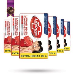 تصویر 6 بسته صابون آنتی باکتریال لایف بوی lifebuoy مدل total 10 پک 4تایی 