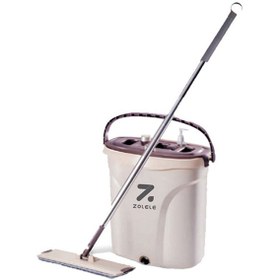 تصویر ست سطل و زمین شوی چرخشی شیائومی مدل Zolele Flat Mop Bucket FM01 Zolele Flat Mop Bucket FM01