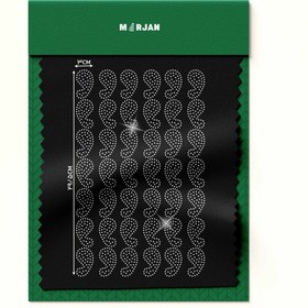 تصویر نگین حرارتی جغه نقره‌ای بسته 10 عددی 