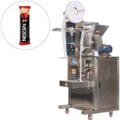 تصویر دستگاه پرکن بسته بندی ساشه ماردونی تمام اتوماتیک 1-200 گرم بک سیل پودری با قیف و همزن افقی مدل S35 آرازتک 