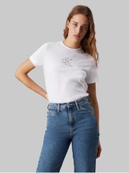 تصویر تیشرت زنانه کلوین کلاین Calvin Klein اورجینال J20J224791-YAF 