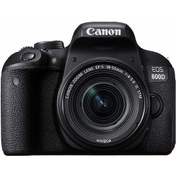 تصویر دوربین عکاسی کانن EOS 800D لنز ۱۸-۱۳۵ میلی‌متر ۲۶ مگاپیکسل 