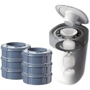 تصویر سطل پوشک همراه با 6 کاست یدک تامی تیپی tommee tippe 