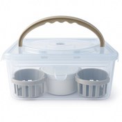 تصویر سبد پیک نیک هوم کت مدل دلنار - سفید 