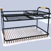 تصویر جا ظرفی دوطبقه آلومینیوم مشکی یونیک کد UN-2659 