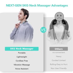 تصویر ماساژور گردن SKG G7 Pro Smart Neck Massager با قابلیت کمپرس گرما 