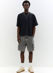 تصویر شلوارک کارگو pull&bear اورجینال 