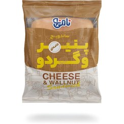 تصویر ساندویچ صبحانه پنیر خامه ای و گردو نامی نو ۱۰۰ گرم 