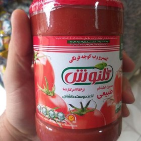 تصویر رب گوجه فرنگی گلنوش در بسته بندی شیشه ای وزن محصول 700 گرمی 