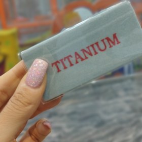 تصویر پولیش بافر شاینر مکعبی بیسکوئیتی تیتانیوم titaniom 
