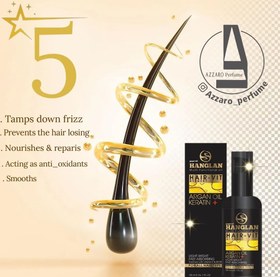 تصویر روغن آرگان هیر ویت هانگلن Hair-vit مو حجم 100میل Hanglan Hair-vit hair oil, volume 100 ml