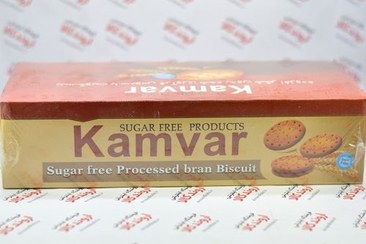 تصویر بیسکوییت سبوس دار بدون قند کامور Kamvar 900gr 