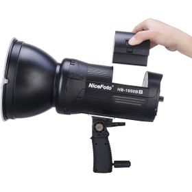 تصویر نور NiceFoto 100W Battery daylight COB LED light HB-1000B Ⅱ 