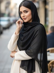 تصویر شال توری دور پلنگی 