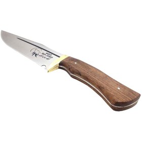 تصویر کارد شکاری مروارید طرح گرگ Travel knife