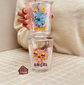 تصویر ماگ شیشه ای استیچ و آنجل کد003407 