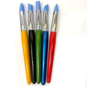 تصویر قلم سیلیکونی سایز بزرگ قلم سیلیکونی سایز بزرگ دسته رنگی