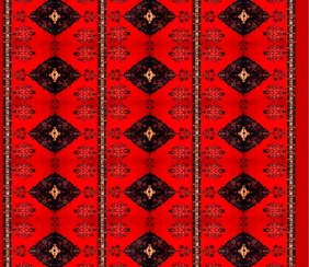 تصویر رومیزی مخمل طرح دشت شقایق (آستر ساتن) ا Dasht-e Shaghayegh Tablecloth Dasht-e Shaghayegh Tablecloth