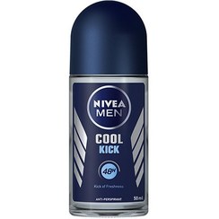 تصویر مام رول ضد تعریق مردانه نیوا 48 ساعته مدل کول کیک حجم 50 میل Nivea Cool Kick Deodorant Roll On 48h for Men 50ml